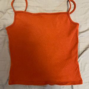 orange crop top/ tank top